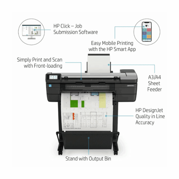 HP T830 24-in Multi function A1 Plotter - Image 3
