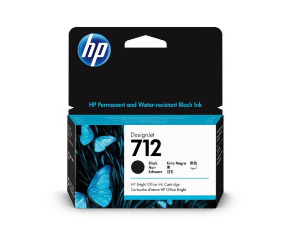 HP 712 Black Ink 38ml Cartridge