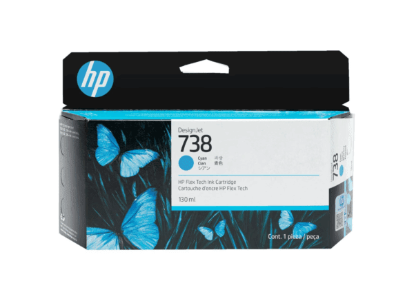 130ml HPT738 Cyan Ink Cartridge